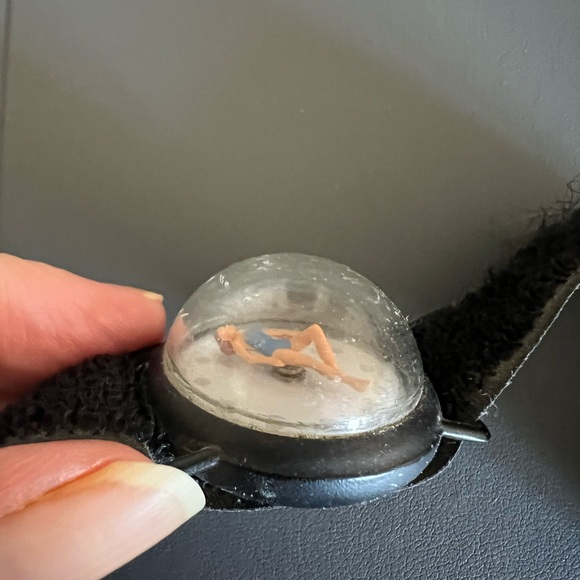 Vintage 1980s Dome Watch with Swimmer - Picture 2 of 3